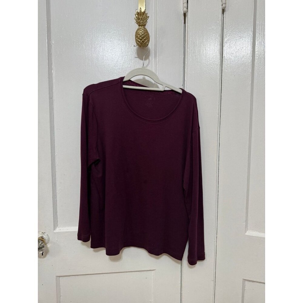White Stag Tee women’s size x-large maroon long sleeve shirt